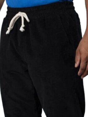 No Boundaries Mens Corduroy Black Pullon Drawstring Skate Y2K 90's (36-38)